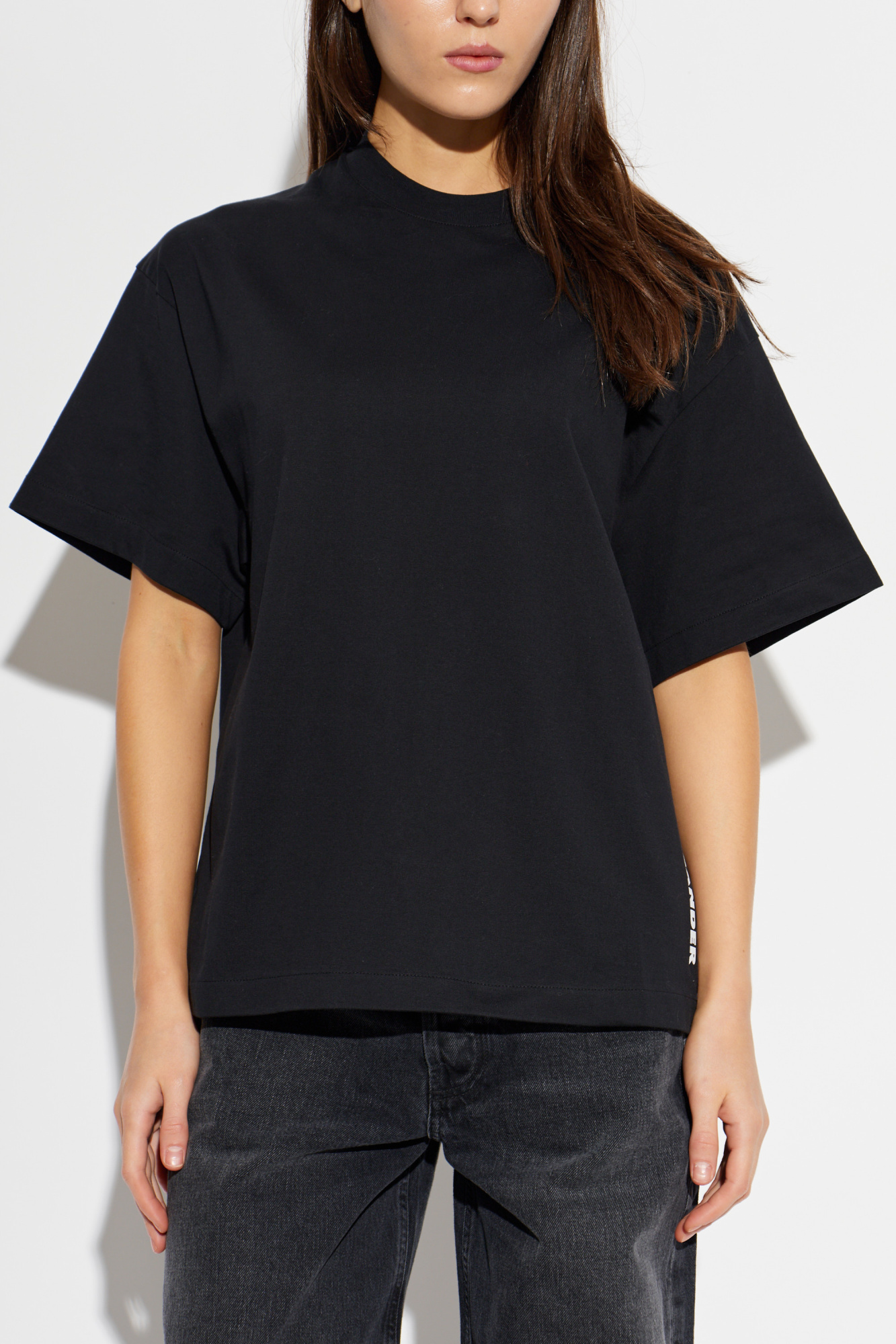 Black T-shirt with printed logo JIL SANDER - Vitkac Canada